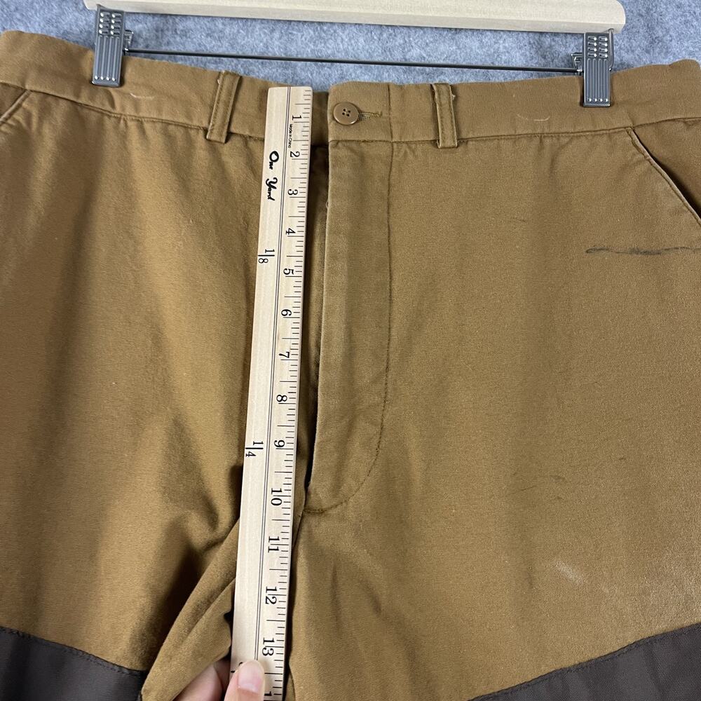 Cabelas Hunting Pants Mens 36x30 Brown Brush Guard Outdoor Workwear Field - Picture 5 of 16